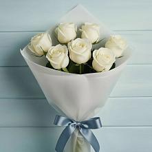 Букет 7 Белых роз Эдлесс Лав в Самаре