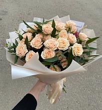 Букет Кремовые розы Латте в Самаре