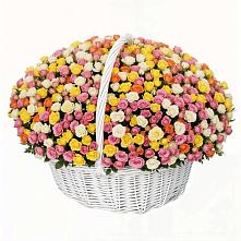 Премиум корзина Кустовых Роз в Самаре Премиум букет из: Розы в Самаре