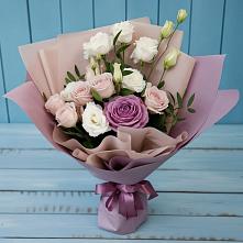 Букет цветов из:  Розы и Лизиантусы в Самаре