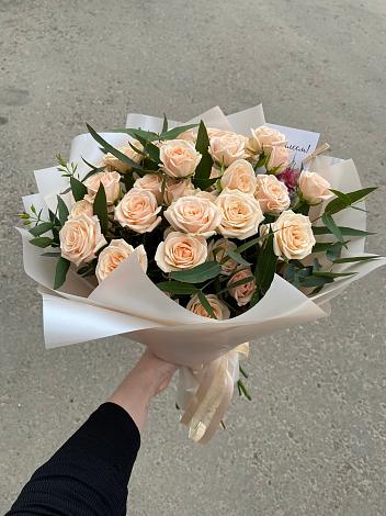 Букет Кремовые розы Латте в Самаре
