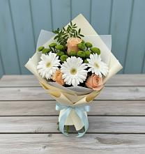 Букет цветов из:  Герберы, Розы и Хризантемы #REPLACE_PRED# Самаре