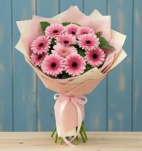 Букет пурпурно-розовый в Самаре Букет цветов из:  Герберы в Самаре