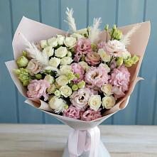 Букет цветов из:  Альстромерии и Розы #REPLACE_PRED# Самаре